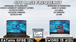 katana gf66 12u vs sword 15 a12u! Which is the Best entry gaming from MSI!