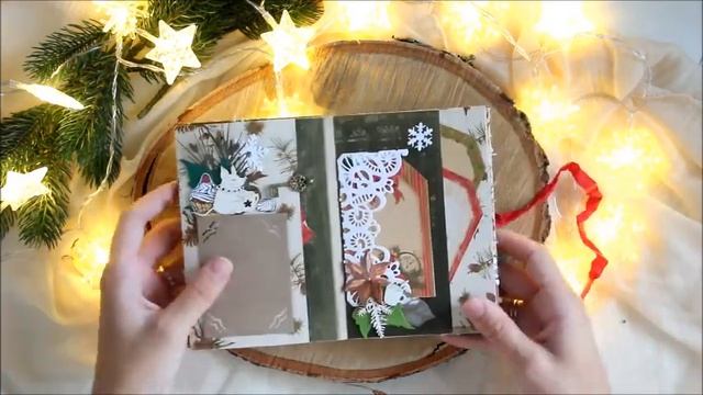 Обзор новогоднего миника с поп-ап элементами и открытки смотреть онлайн