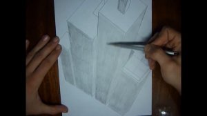 Как нарисовать небоскреб 3D иллюзия