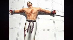 Tekken 5 Kazuya Mishima chained to a rocket struggling to break free