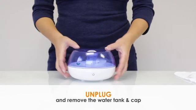 Crane Personal Humidifier 5951 [ Assembly & Cleaning ] смотреть онлайн