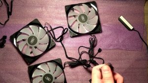 Распаковка комплекта кулеров DeepCool RF120
