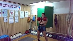 Толчок 2х гирь по 32 кг. (замедленная съёмка)