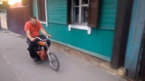 Самодельный мопед из пилы