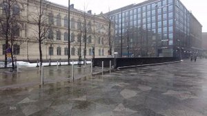 Winter Snowfall Walk through Helsinki City Center (March 2020)