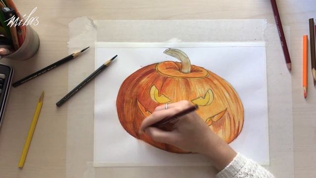 Тыква на Halloween | SpeedPaint смотреть онлайн