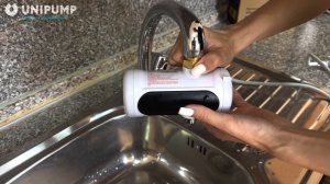 Что делать, если отключили горячую воду? Проточный водонагреватель на кран UNIPUMP BEF-019A.