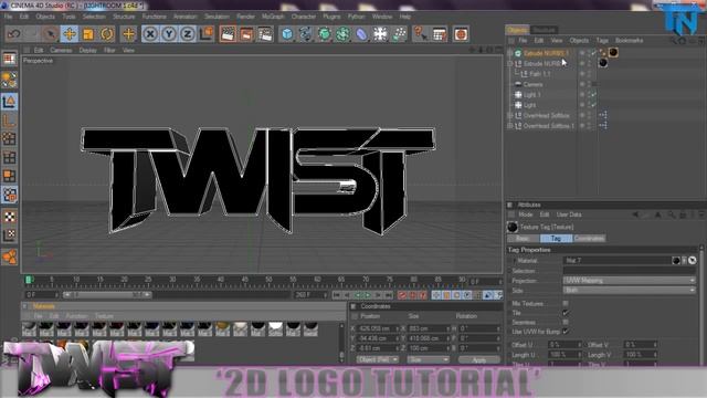 How to make a 2D/3D Logo Photoshop Tutorial [Ep 2 - Cinema 4D] смотреть онлайн