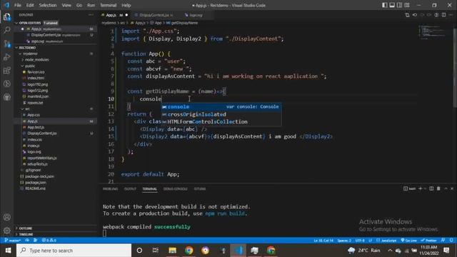 Reacts Tutorial - 7 - React props 2022 #reactjs #javascript #es6 #npm #vscode #reactdeveloper
