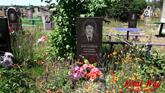 Кладбище села Молодёжное - бабушка, дедушка, друг