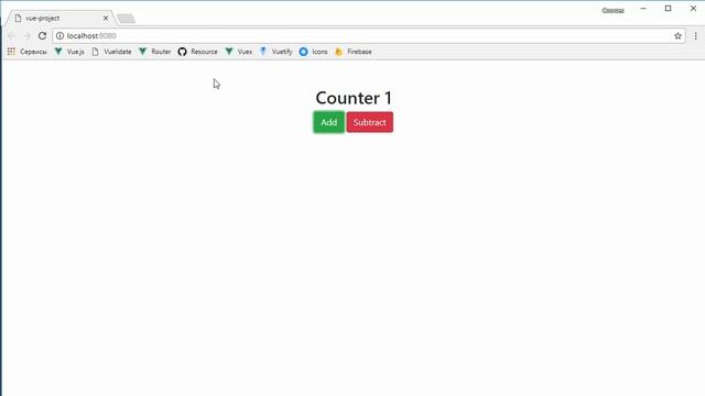 11 - 1 - Работа с данными с vuex - Установка vuex