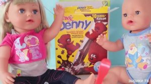 Куклы Пупсики Беби Бон Рома и его сестренка Настя пьют из бутылочки шоколадное молоко. Зырики ТВ