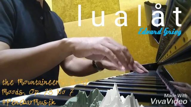 Lualåt (Edvard Grieg) the Mountaineer's Song Moods opus 73 no 7 (piano: Agung Rahmanto)