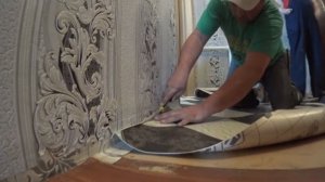 как стелить линолеум в труднодоступных местах...
