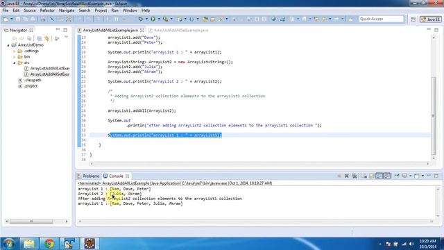 How to add a group of objects to the ArrayList? | Java Collection Framework