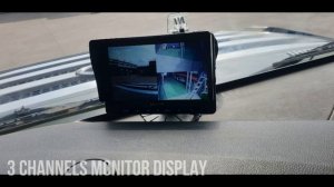 3 Channel Commercial Vehicle Dash Cam, Mach Truck 3800-3CH, HD Monitor out, Left / Right Trigger