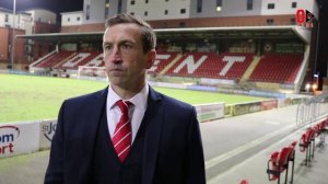 REACTION: Justin Edinburgh following the 0-0 draw at home to Boreham Wood