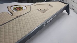 Тюнинг VOLVO FH / Накидка на панель и модернизация полки