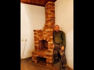 Камин со смещением трубы