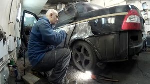 ремонт крыла и двери ваз приора 2170