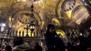 INSIDE THE BASILICA OF ST. MARK.  Venice Italy