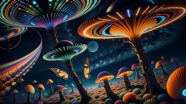 Nexxus 604 - Dark Forest - Psychedelic trance mix • (4K AI animated music video)