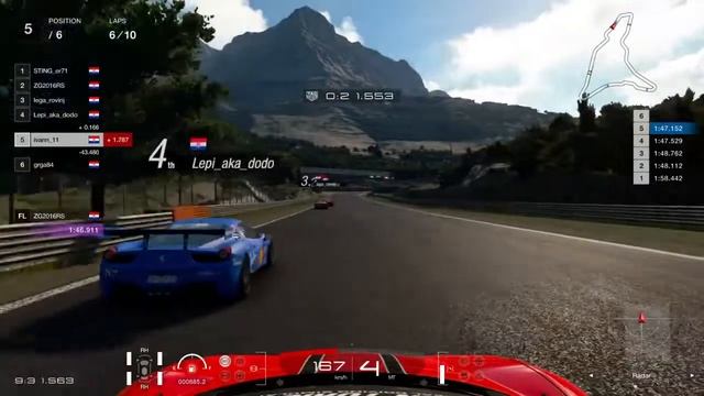 GT Sport lobby  458 gr4  Dragon Trail