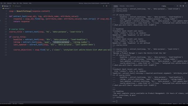 Web Scrapping Exercise For Beginners (Python + BeautifulSoup)