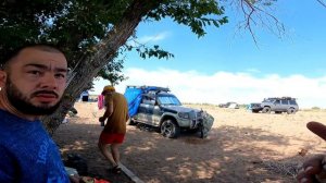 Отдых на озере Балхаш дикарями.