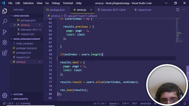 Node.js Pagination in Express and MongoDB