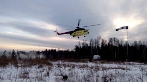 Посадка вертолёта Ми-8Т UTair