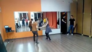 LINDY HOP Intermediate. Aksenov Sergey & Sidorova Olga 2015.12.23 (вариации)