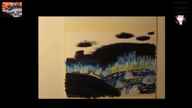 Рисуем сити и сакура. ArtKotRU смотреть онлайн