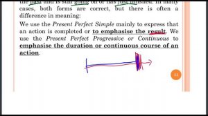 present perfect continuous