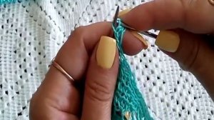 Ажурная туника спицами, со спущенным плечом// Обзор готовой работы...МК//