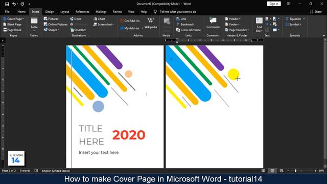 Cool Cover Page Ideas 👍 - How To Make Cover Page In Microsoft Word