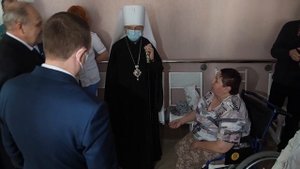 Логойский дом-интернат для престарелых и инвалидов посетили Патриарший Экзарх и губернатор Минщины