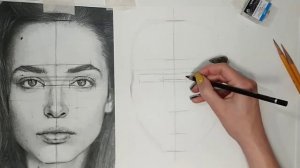 Как нарисовать портрет девушки простым карандашом?