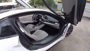 Мини обзор BMW i8 снаружи и внутри. 360 вокруг машины