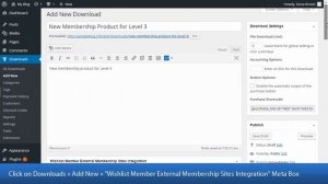 How to Configure Wishlist Member Easy Digital Downloads Plus [Part 2/3]