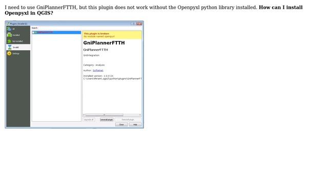 GIS: How to install Python library (Openpyxl) in QGIS 2.18.16? смотреть онлайн