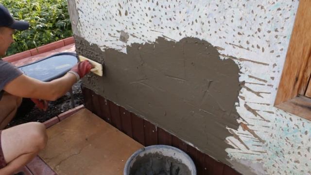 ПРОСТАЯ ДЕКОРАТИВНАЯ ШТУКАТУРКА (ШУБА) ИЗ ПЛИТОЧНОГО КЛЕЯ. Simple decorative plaster - own hands.