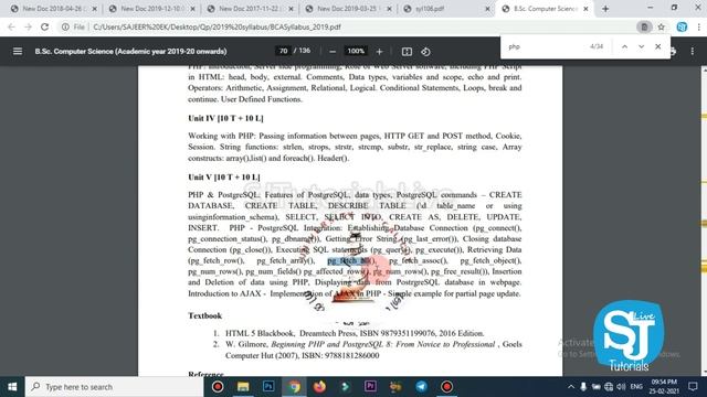 Web programming using PHP Calicut University Fifth semester BCA/BSc CS question paper Discussion