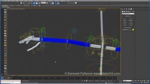 12/13 Кости рук в 3ds Max. Создаем контрольные объекты для пальцев рук