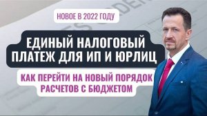 Единый налоговый платёж- новый порядок уплаты налогов и взносов| 3 действия для перехода #Сапелкин