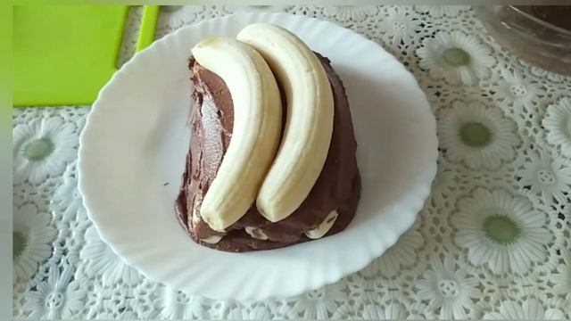 БАНАНОВАЯ ИЗБУШКА НА ТАРЕЛКЕ!!///как приготовить десерт из банана//как приготовить десерт из творог