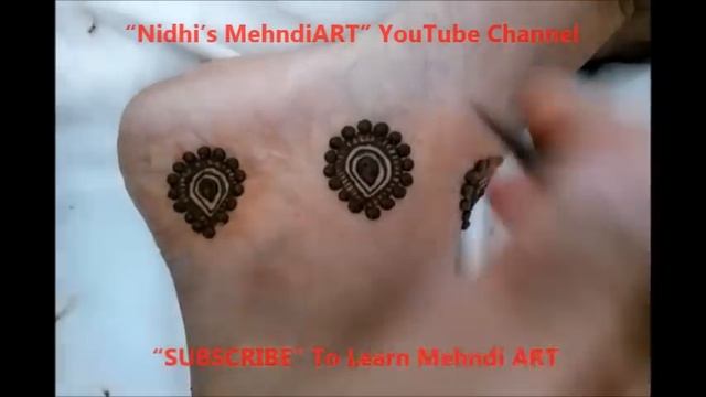 Latest Eid Special Bridal Anklet Feet Ornament Jewellery Inspired Henna Mehndi Design Tutorial смотреть онлайн
