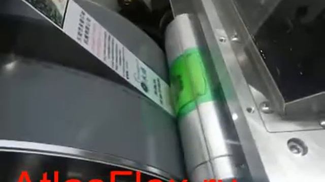 Узкорулонная флексографская печатная машина для печати на лентах в работе на выставке   DSCN6628