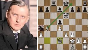 Александр Алехин в "одну калитку" переигрывает Эйве! Шахматы.