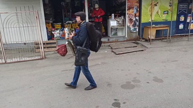 Саксофон.Ностальгия. Карантин вых.дня. Запорожье. смотреть онлайн